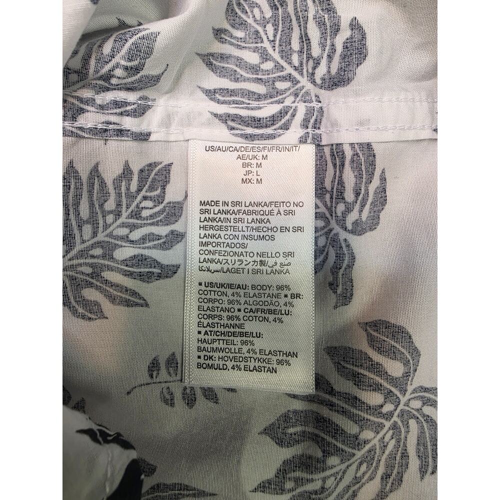 NWT Amazon Essentials Mens Medium Slim Fit Short Sleeve Poplin Tropical Shirt - Picture 5 of 6